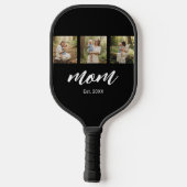Mutter etablierte Modern Script 3 Foto Pickleball Schläger (Rückseite)