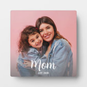 Mutter etablierte modernes Skriptfoto Fotoplatte (Vorderseite)