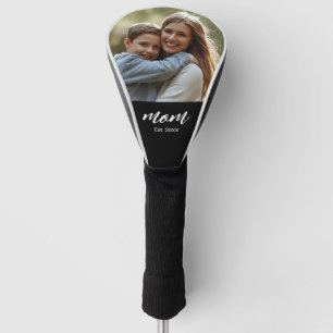 Mutter etablierte modernes Skriptfoto Golf Headcover