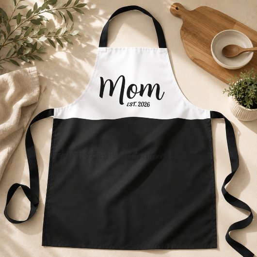 Mutter etablierte neues Muttergeschenk Schürze