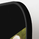 Mutter etablierte Schrift Schwarz 3 Foto Pickleball Schläger (Linke Seite)