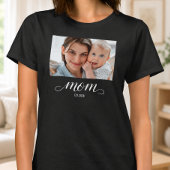 Mutter etablierte Skript Foto T-Shirt