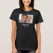 Mutter etablierte Skript Foto T-Shirt (Vorderseite)