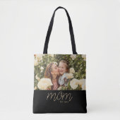 Mutter etablierte Skript Schwarze Foto-Tasche Tasche (Vorderseite)