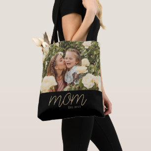 Mutter etablierte Skript Schwarze Foto-Tasche Tasche