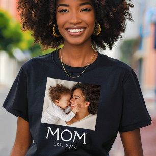 Mutter etablierte Typografie Foto T-Shirt