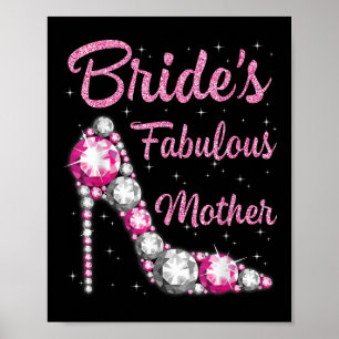 Mütter Fabulous Bride Happy Wedy Verheiratet Day V Poster