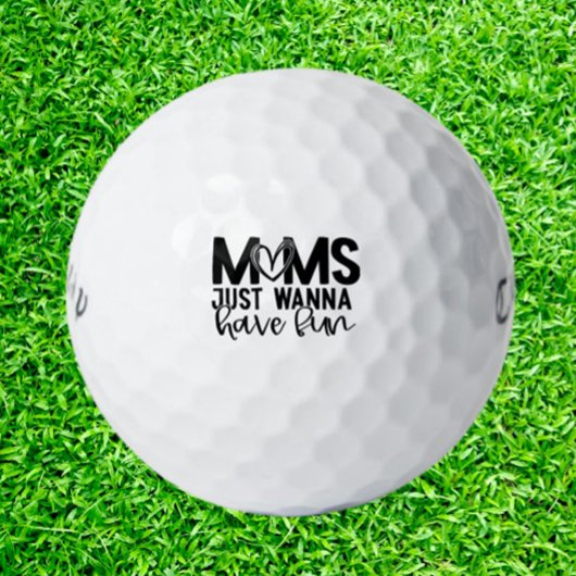 Mütter feiern Spaß Golfball