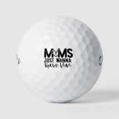 Mütter feiern Spaß Golfball (Vorderseite)