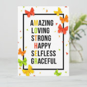 Mutter Feiertagskarte (Stehend Vorderseite)