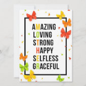 Mutter Feiertagskarte (Vorderseite)