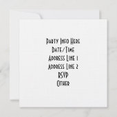 MUTTER-FERNLASTFAHRER - SCHWARZES U. WEISS EINLADUNG (Rückseite)