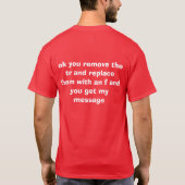 MUTTER-FERNLASTFAHRER T-Shirt (Rückseite)