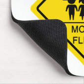 Mutter Flippin Ertrag-Zeichen Mousepad (Ecke)