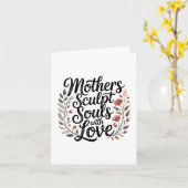 Mütter formen Seelen mit Liebe Karte (Gelbe Blume)