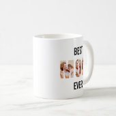Mutter-Foto-Collage-Ausschnitt Muttertag Geburtsta Kaffeetasse (VorderseiteRechts)