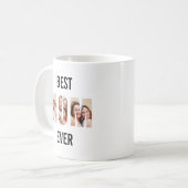 Mutter-Foto-Collage-Ausschnitt Muttertag Geburtsta Kaffeetasse (Vorderseite Links)