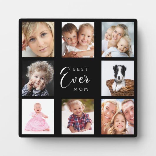 Mutter Foto Collage Schwarz-weiß Fotoplatte (Vorderseite)