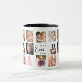 Mutter Foto Collage weiß schwarze Tasse (Zentrum)