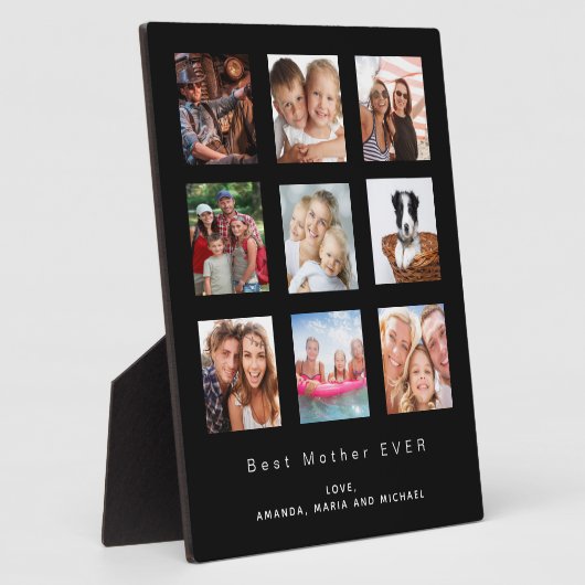 Mutter Foto Familienband schwarz Fotoplatte (Seite)