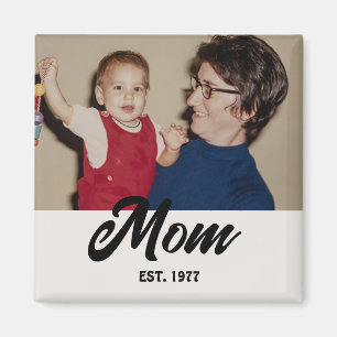 Mutter Foto-Geschenk eingerichtet Magnet