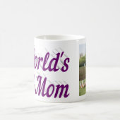 Mutter Foto lila Text Kaffeetasse (Mittel)