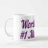 Mutter Foto lila Text Kaffeetasse (Links)