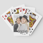 Mutter Foto Muttertag Spielkarten (Rückseite)
