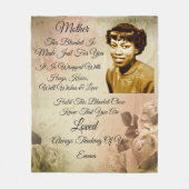 Mutter Foto personalisieren Fleece Blanket (Vorderseite)