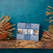 Mutter Foto sammelt blaue Denim-Spitzen Fotoplatte (Seite)