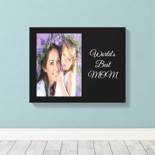 Mutter Foto schwarz Leinwanddruck (Insitu (Holzboden))