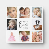 Mutter Foto schwarz schwarz auf Collage Fotoplatte (Vorderseite)
