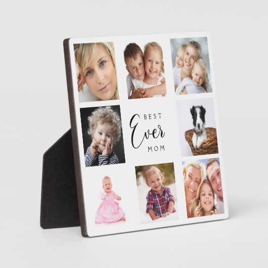 Mutter Foto schwarz schwarz auf Collage Fotoplatte (Vorderseite)
