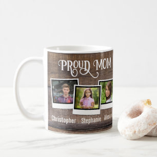 Mutter Foto Tasse Stolz Mutter 3 Kinder Vintage Mu