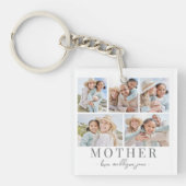 Mutter FotoCollage Schlüsselanhänger (Vorderseite)