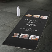 Mutter-Fotocollage schwarz Yogamatte