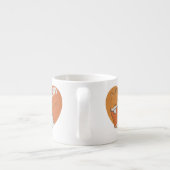 Mutter Fox und Baby Fox Liebe Espressotasse (Rückseite)