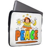 Mutter Frieden und Freunde Laptopschutzhülle (Vorne Rechts)
