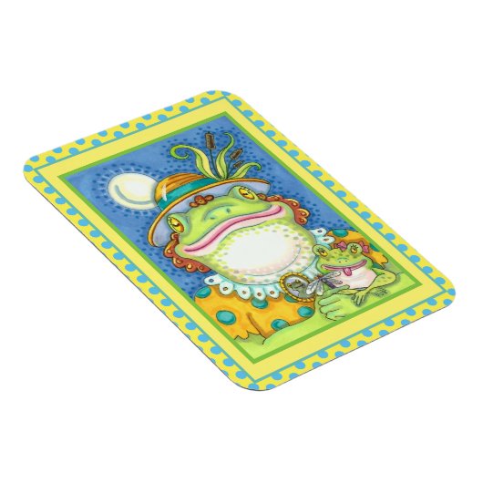 MUTTER FROG & BABY FROGETT, FAMILIE LIEBE Funny Magnet (Rechte Seite)