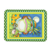 MUTTER FROG & BABY FROGETT, FAMILIE LIEBE Funny Magnet (Horizontal)