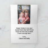 MUTTER für Mama Kirschblüte minimalistisches Bild Karte (Innenseite)