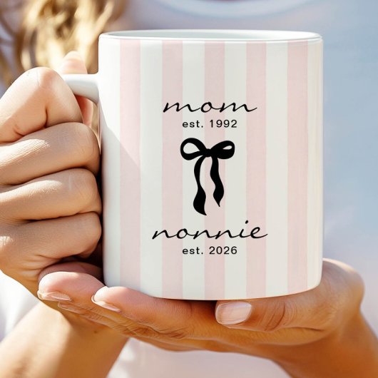 Mutter für Nonnie Est Tasse mit Schleife
