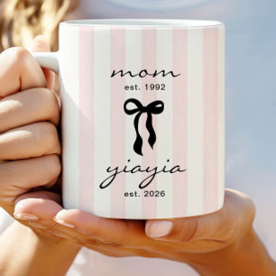 Mutter für Oma Tasse mit Schleife