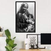 Mutter Fütternd Kind in Ägypten 1910 Poster (Heimbüro)