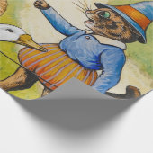 Mutter Gans auf Zuhause von Louis Wain Geschenkpapier (Ecke)