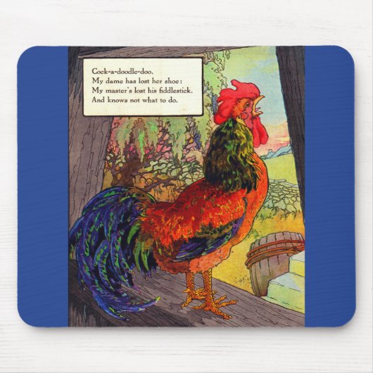 Mutter Gans aus den 1920er Jahren - Hahn Mousepad (Vorne)