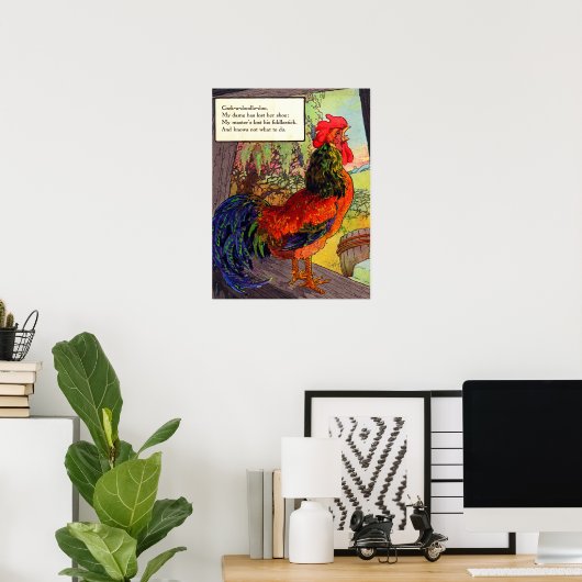 Mutter Gans aus den 1920er Jahren - Hahn Poster (Heimbüro)