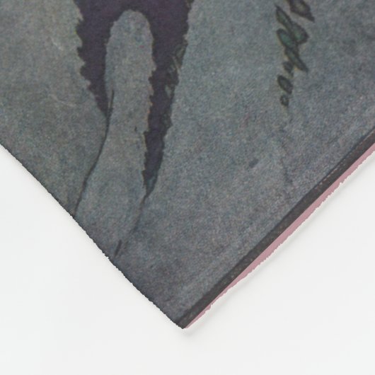 Mutter Gans aus den 1920er Jahren reitet auf ihrer Fleecedecke (Ecke)