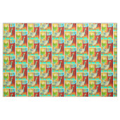 Mutter-Gans im Haus-Kinderzimmer-Reim Stoff (Fat Quarter (45,7 x 55,9 cm))