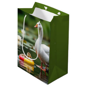 Mutter Gans mit Baby Gosling Mittlere Geschenktüte